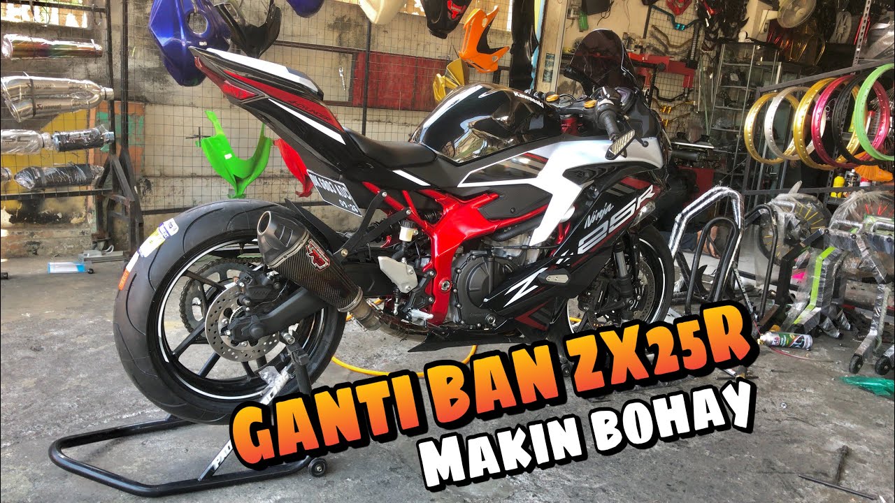 Ganti Ban Zx25r , pakai Michelin Pilot Power 2CT size 120 & 180 bikin kekar !!!
