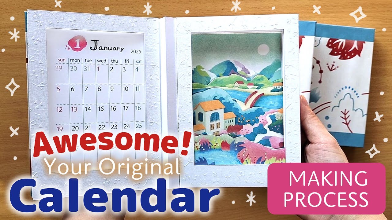 Creating a three-dimensional calendar ｜paper crafts