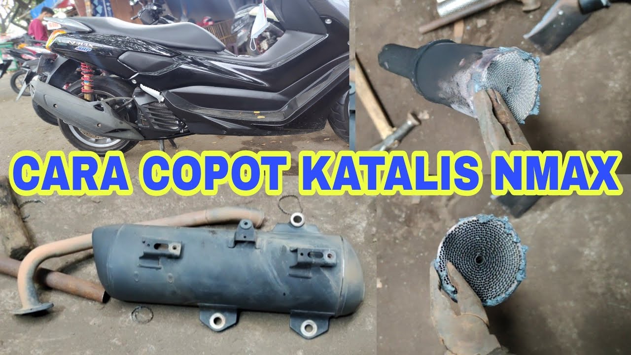 TEHNIK BONGKAR KATALIS KNALPOT MOTOR METIK YAMAHA NMAX 155 DI BENGKEL SKR RACING EXHAUST