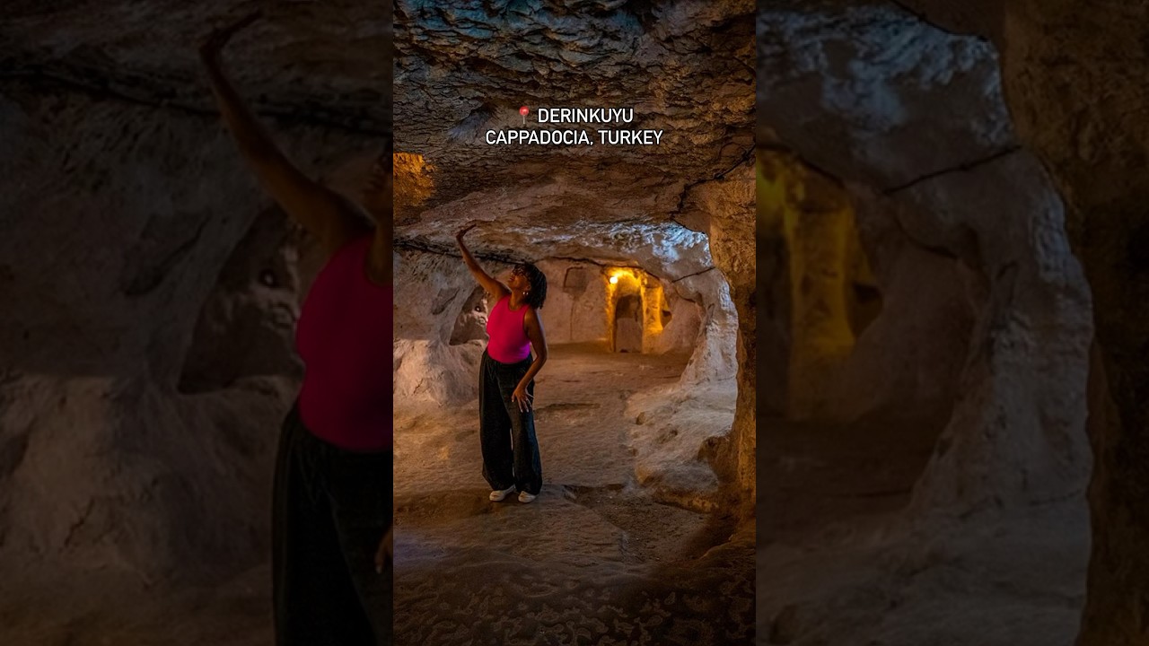 Derinkuyu Underground City (Turkey Travel 🇹🇷) #cappadociaturkey #cappadocia