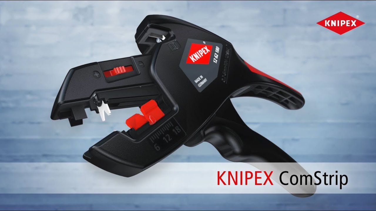 KNIPEX ComStrip (12 62 180) Automatic insulation stripper - self-adjusting wire stripper