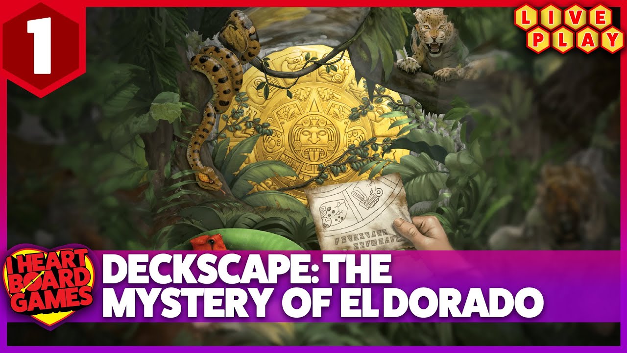 Deckscape: The Mystery Of El Dorado, 2 players, Live Play Through