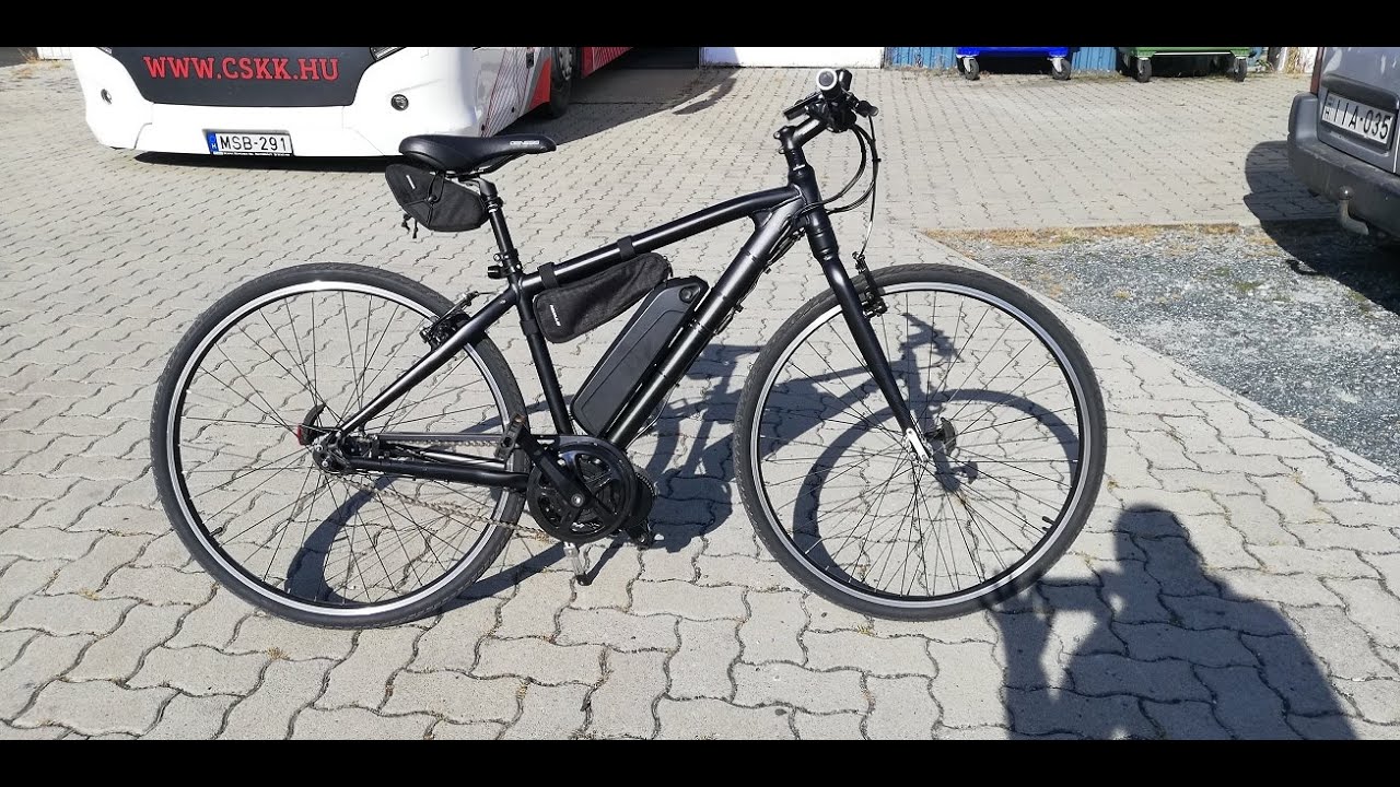 2. rész Fekete Ebike bafang 750W 48V BBS02B kit felszerelése elektromos kerékpár készítése