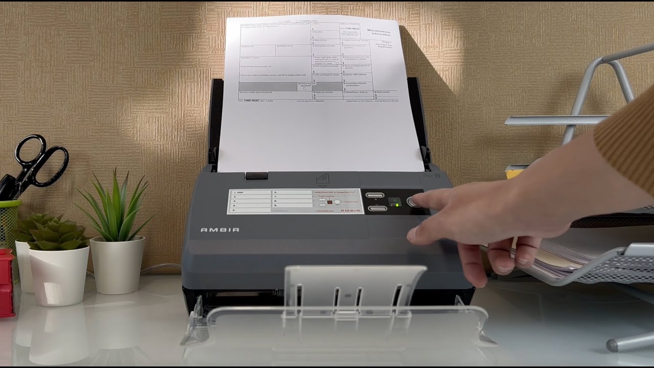 ImageScan Pro 820ix 20ppm High-Speed ADF Scanner for Windows PC and Mac