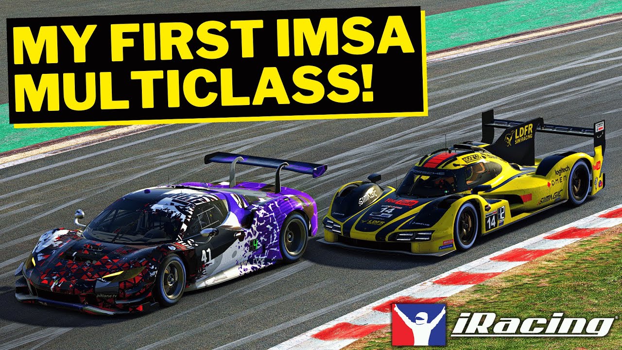 Изучаем основы мультиклассовых гонок! | iRacing IMSA @ Spa