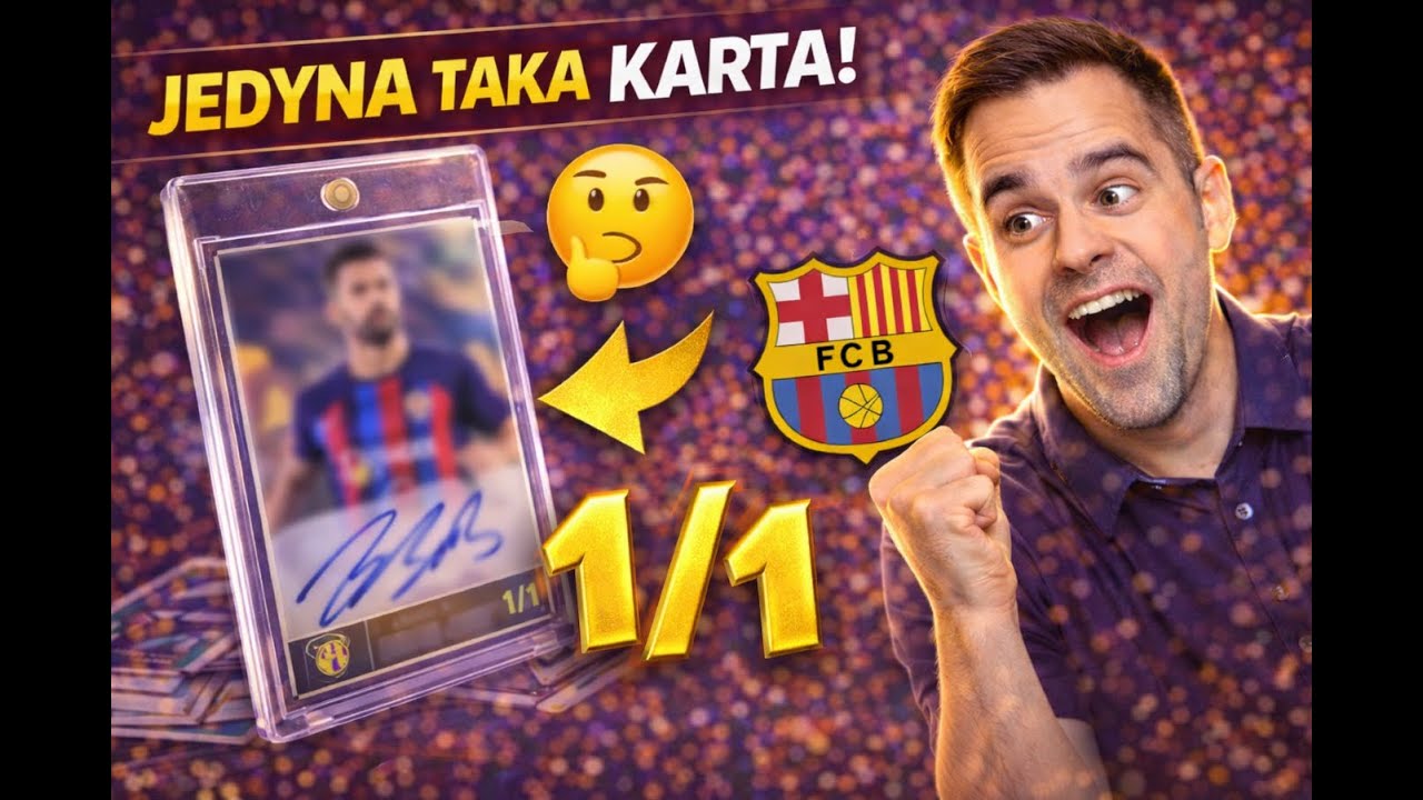 Jedyna na świecie! 1/1 FC BARCELONY… tego się NIE spodziewałem👀😳 #topps #packopening #sportscards