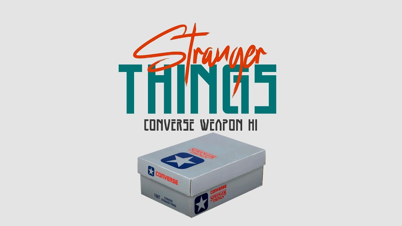 Stranger Things x Converse Weapon Hi 2025 — официальный первый взгляд и дата релиза!