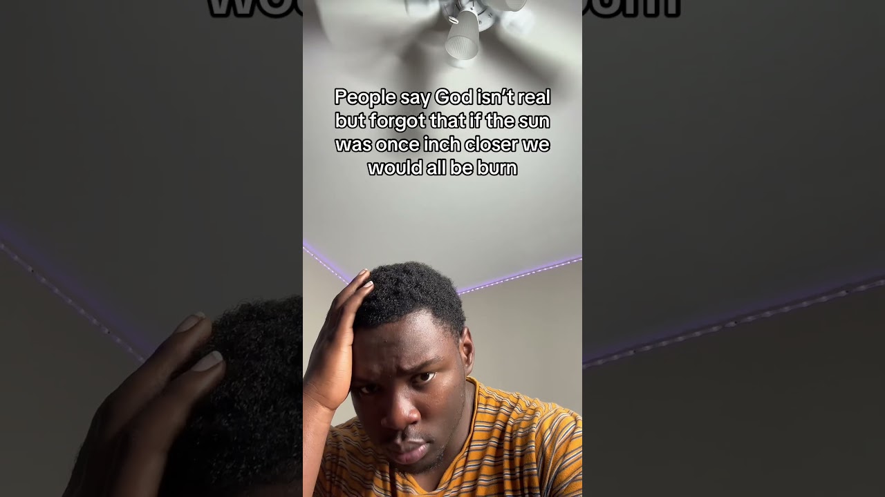 When people say God is not real
