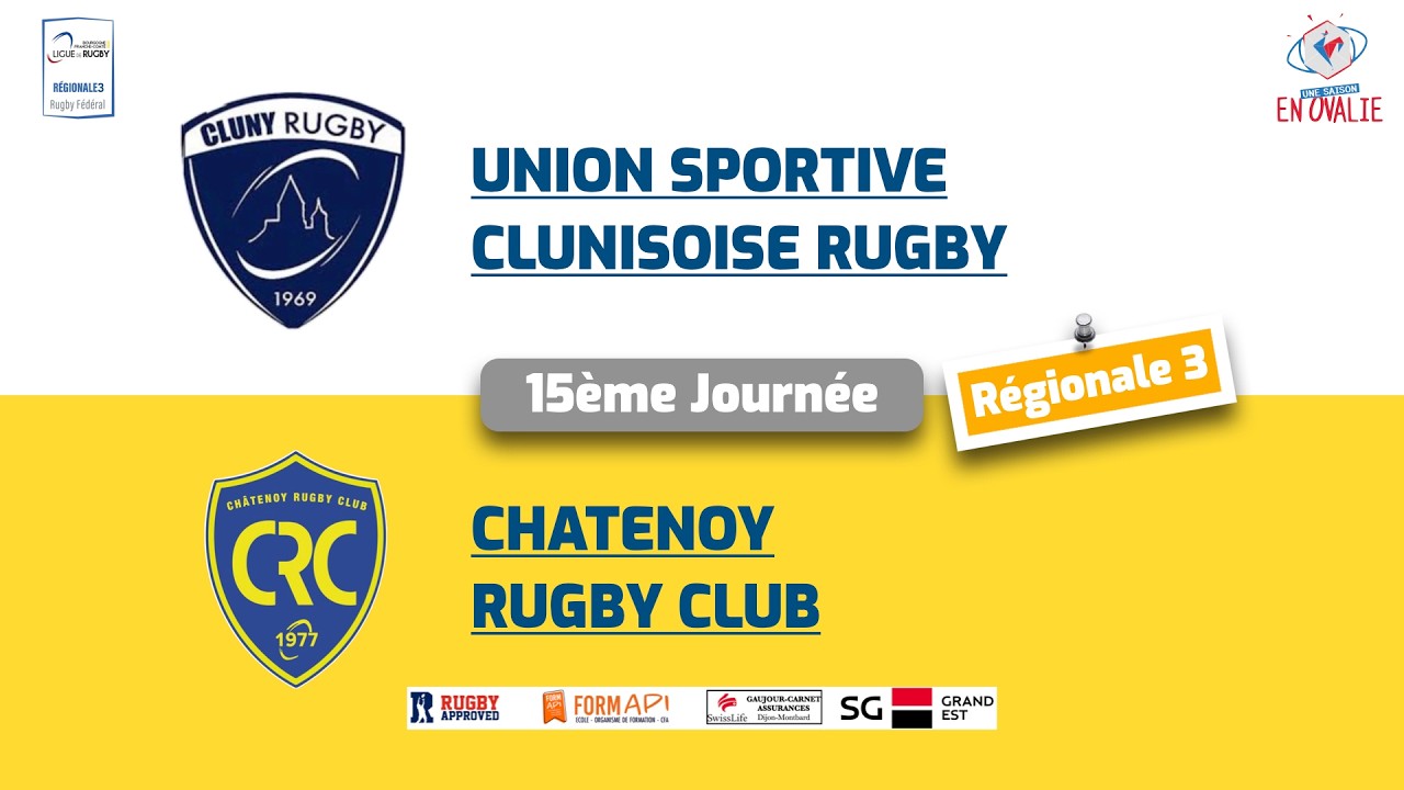 US Cluny Rugby   vs Chatenoy Rugby Club  #régionale3