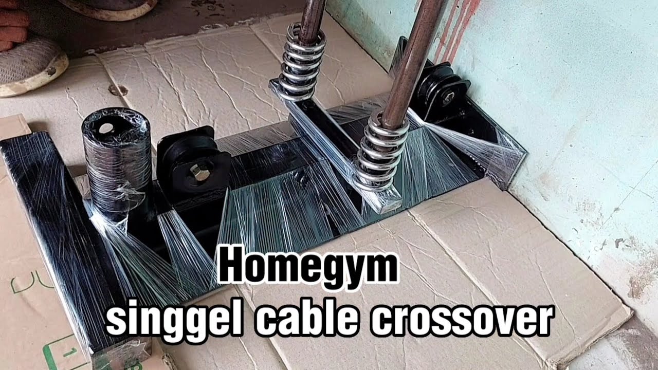 cara mudah  buat homegym singgel cable crossover