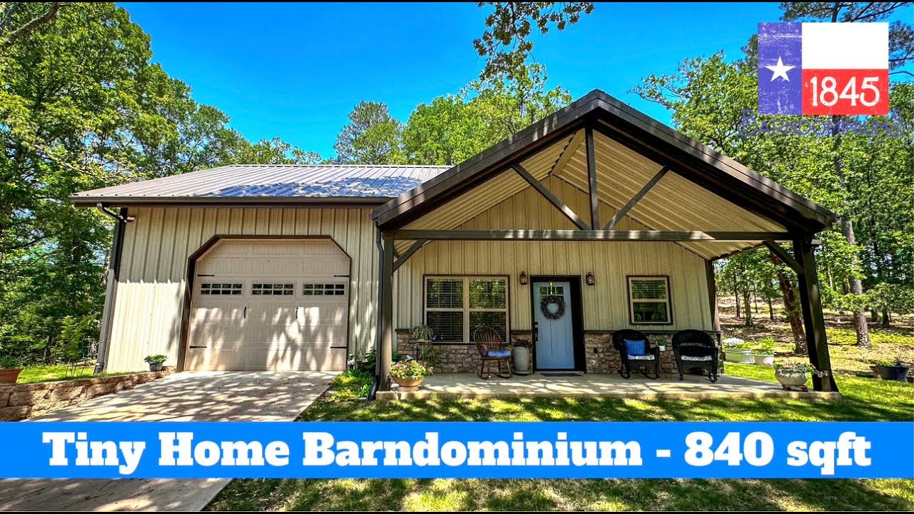 Мини-дом Barndominium Tour - 1 спальня - 1 ванная - 840 кв. футов