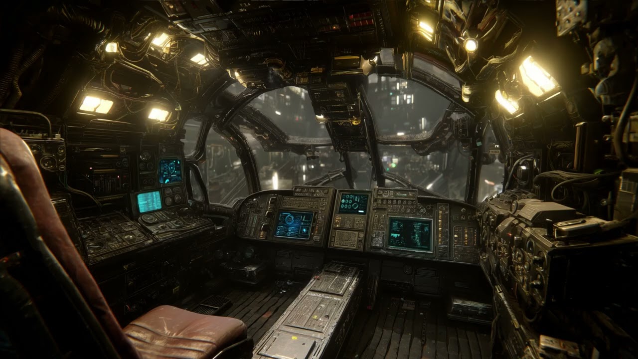 The Life of a Space Hauler | Sci-Fi Radio Chatter Ambiance for Sleep, Study, Relaxation