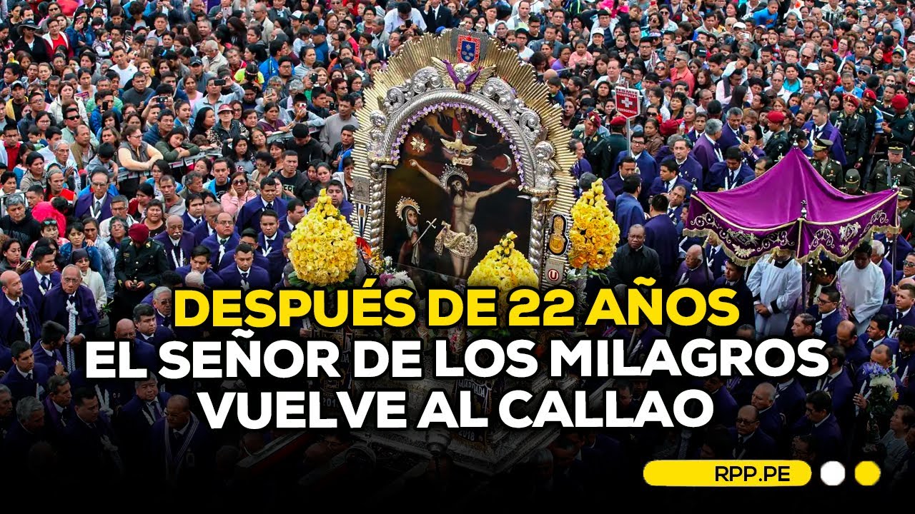 Señor de los Milagros realiza recorrido histórico en el 'Nazareno Móvil' hacia el Callao