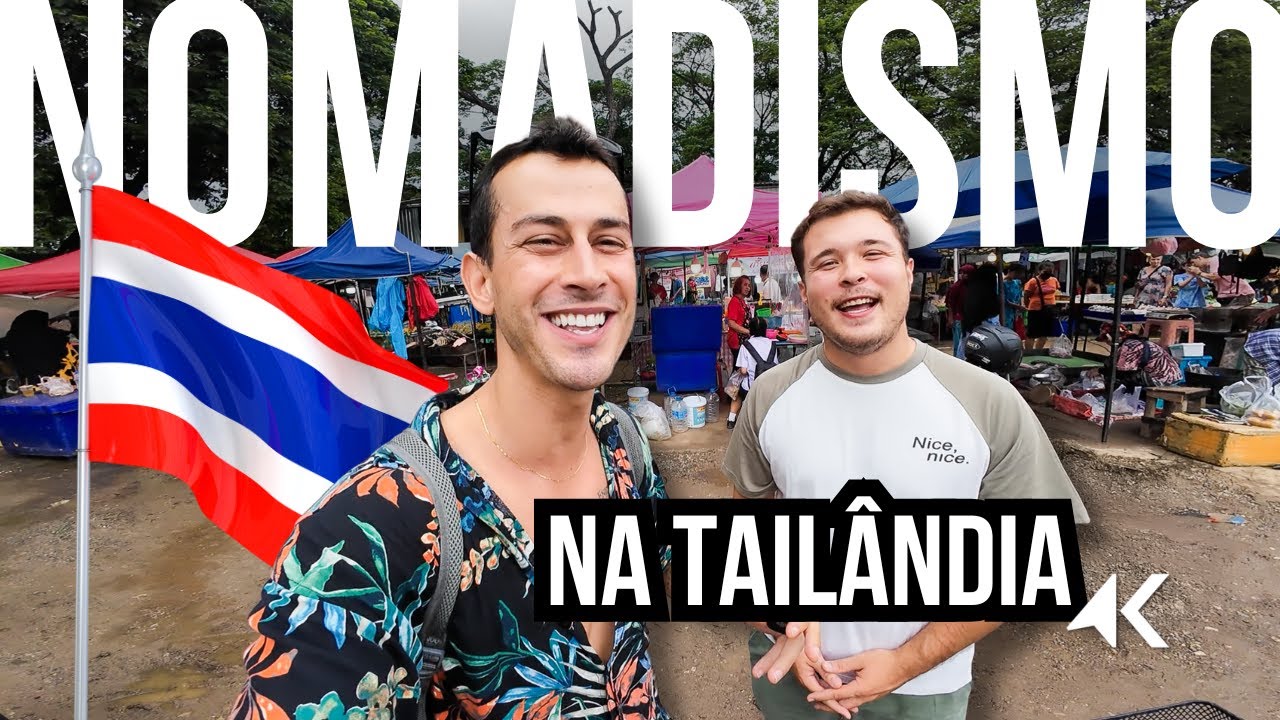 COMIDA DE RUA com Bate Papo NÔMADE em Chiang Mai na TAILÂNDIA