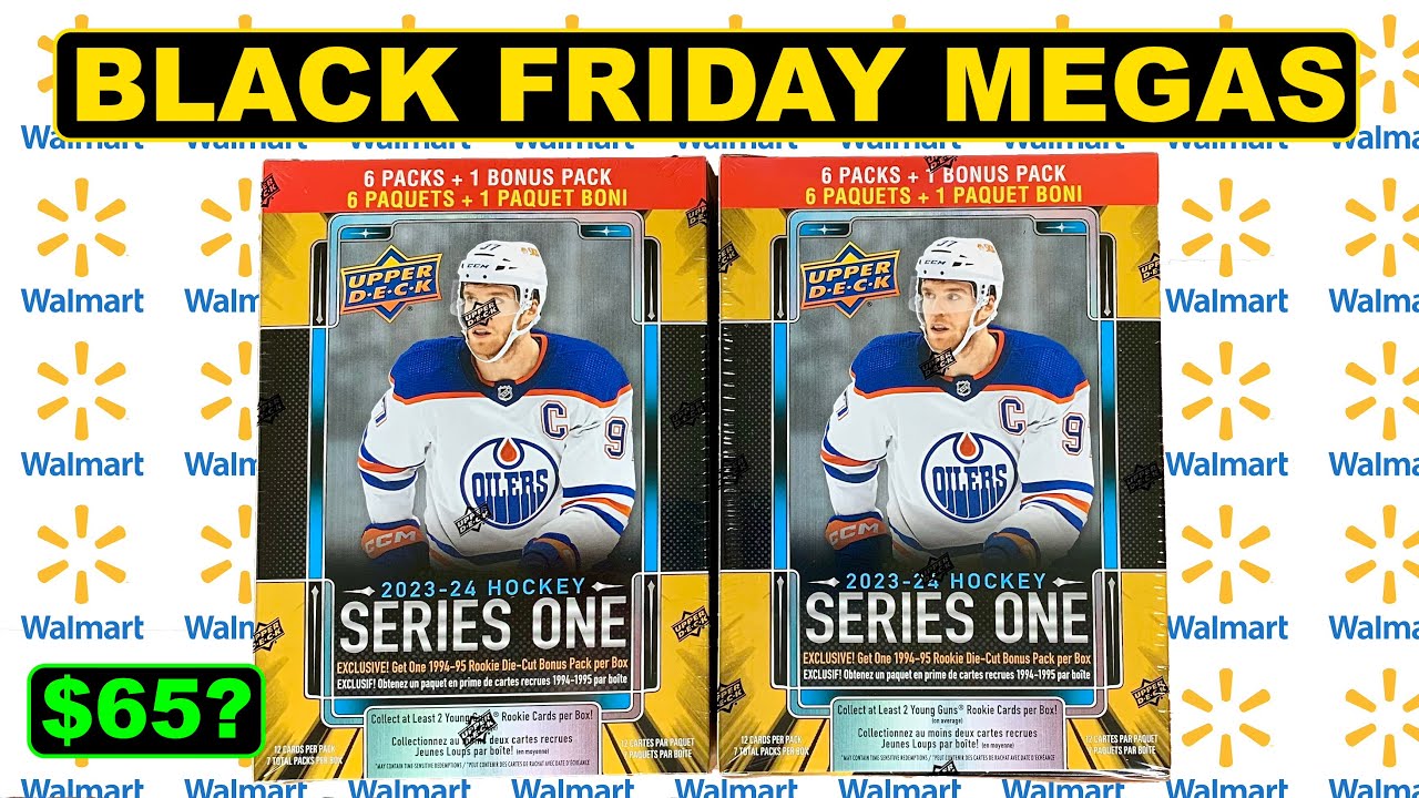 NEW MEGA BOXES! - 2023-24 Upper Deck Series 1 Hockey Retail WALMART Mega Boxes x2 - Black Friday ‘23