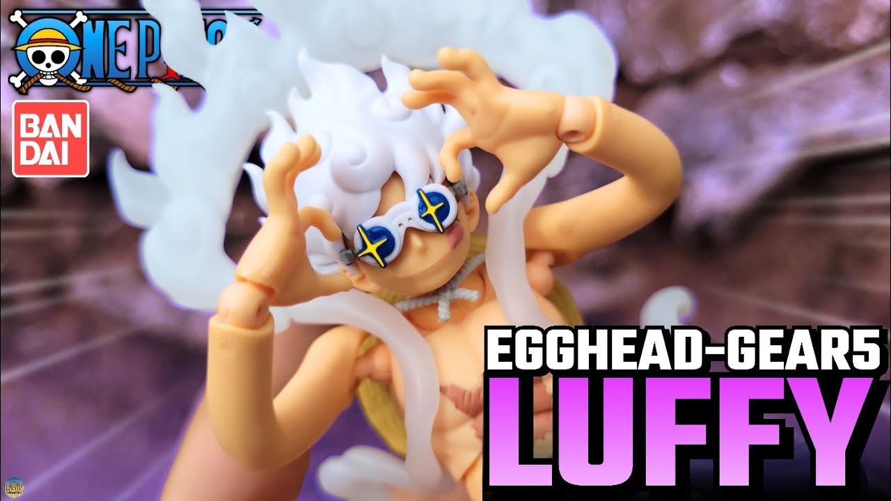 LUFFY GEAR 5 EGGHEAD SH Figuarts One Piece Unboxing & Review BR