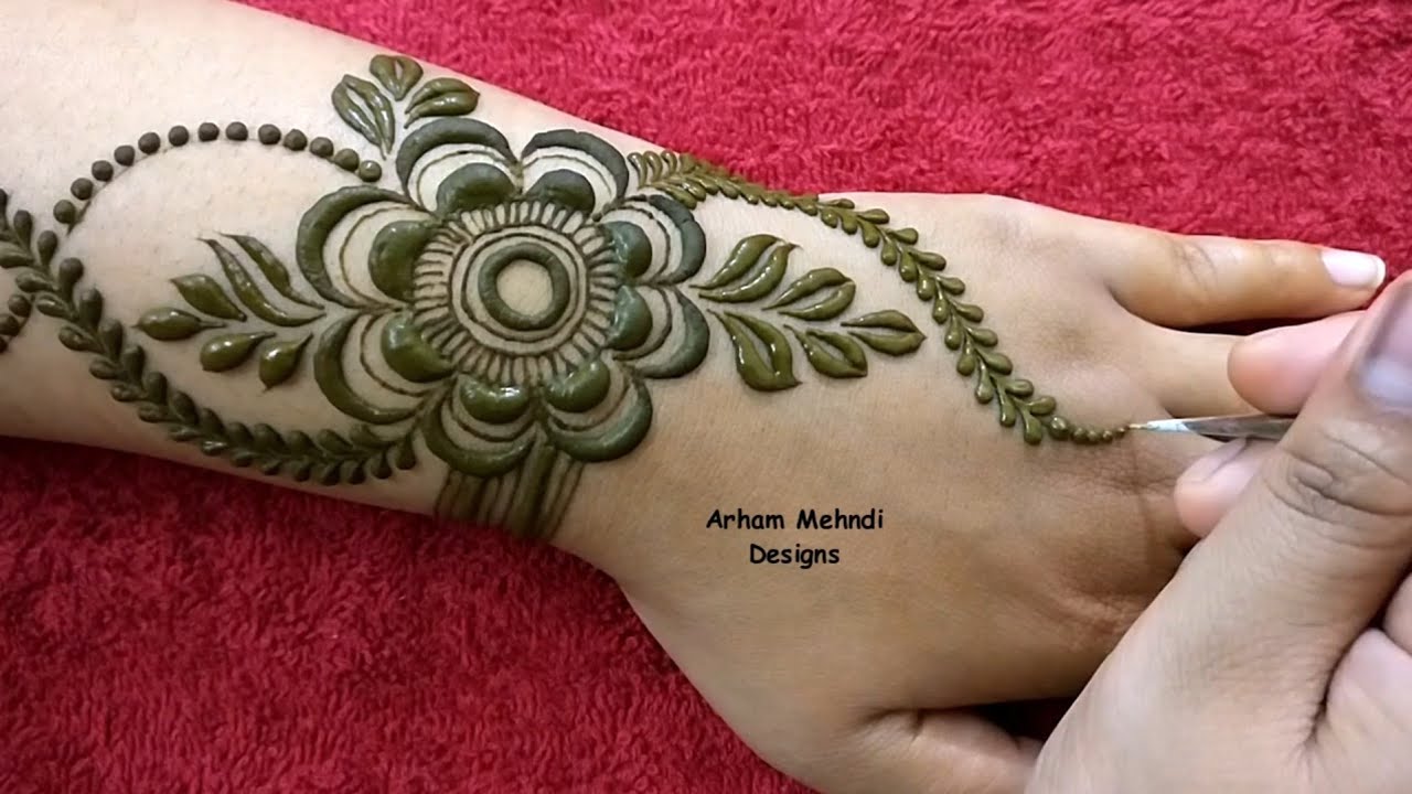 Very Stylish Easy Beautiful Mehndi Design for Hand || Teej Special Mehndi || Arham Mehndi Designs