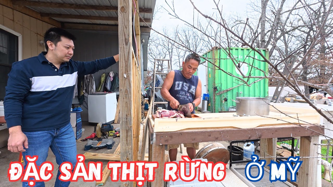 Về Làng Gà Triệu Phú Ăn Đặc Sản Thịt Rừng Ở Mỹ 