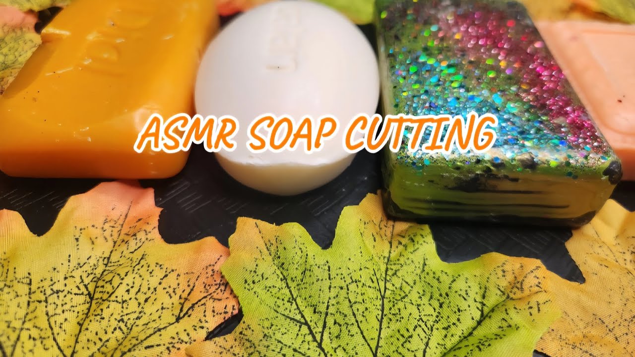 Variety of crunchy and soft soap textures✨️ASMR soap cutting✨️🍁🍂
