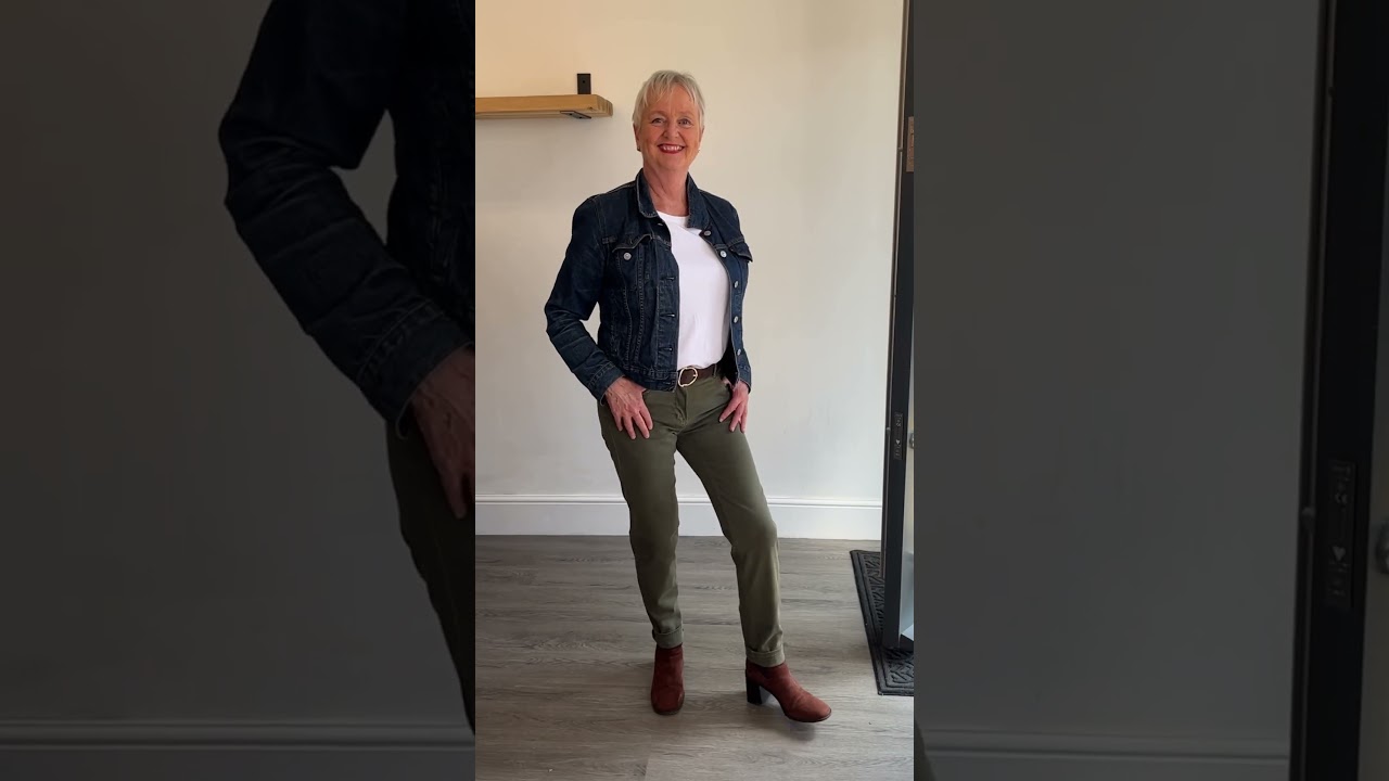 Anna Montana Angelika Magic Stretch Jeans in Khaki #agelessstyle #autumnoutfits #jeans #jeansoutfit