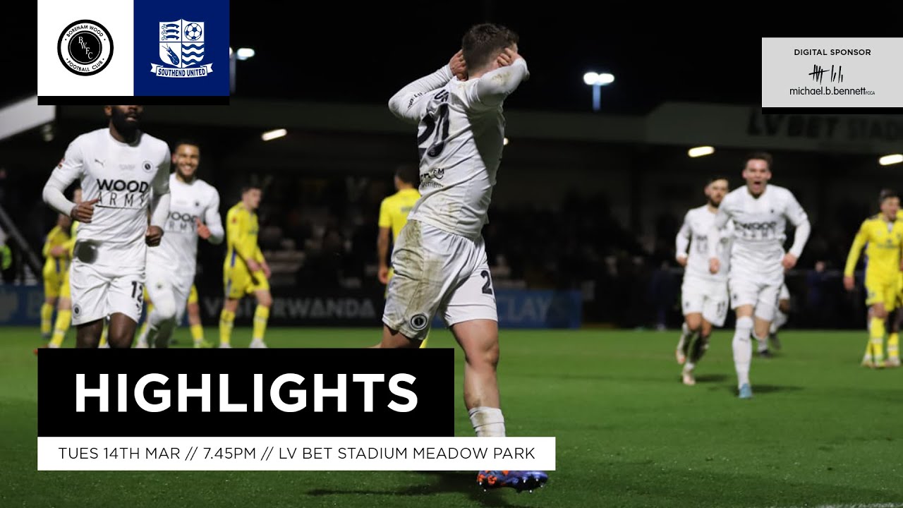 HIGHLIGHTS | Boreham Wood v Southend United | 14th Mar 2023