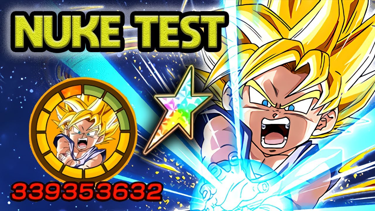 100% PHY SSJ GT GOKU MAX DAMAGE NUKE TEST! Dragon Ball Z Dokkan Battle