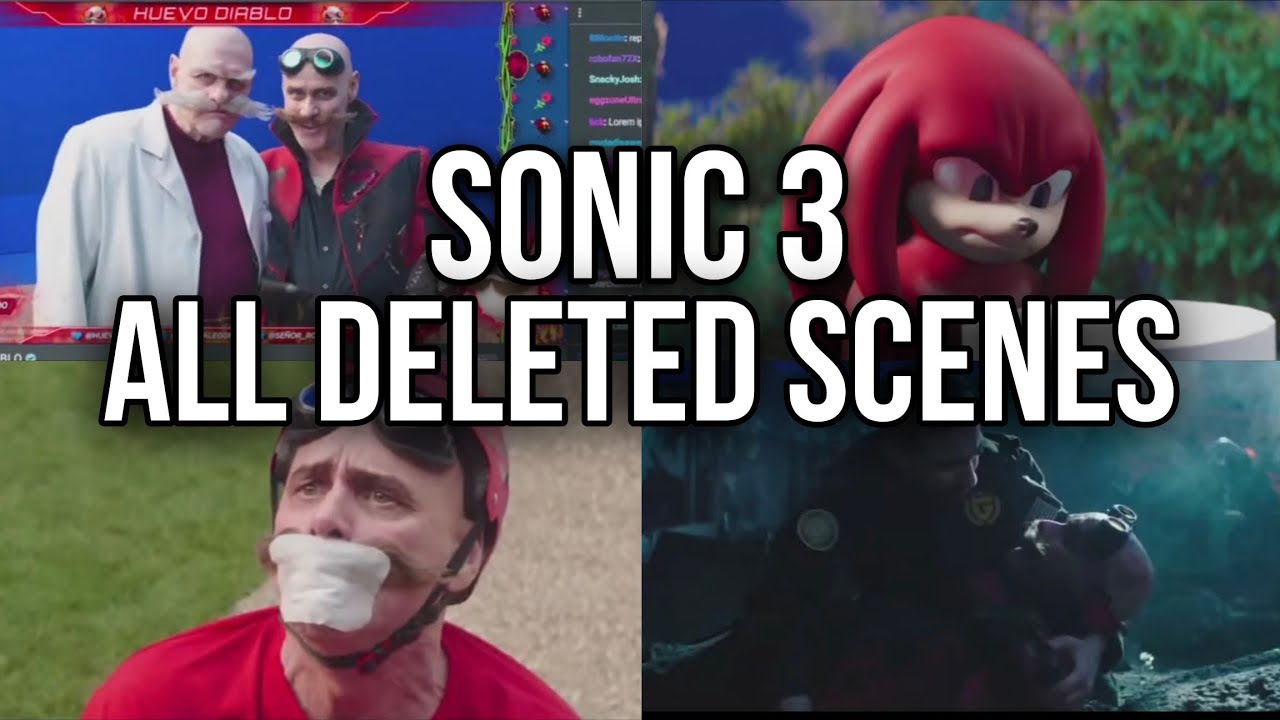 SONIC 3 ALL DELETED SCENES