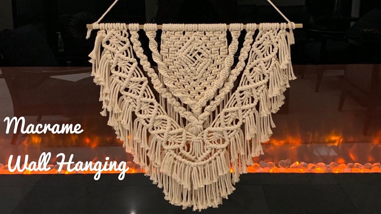 DIY Macrame Wall Hanging Tutorial - How To Make Macrame Wall Hanging - DIY Macrame Project