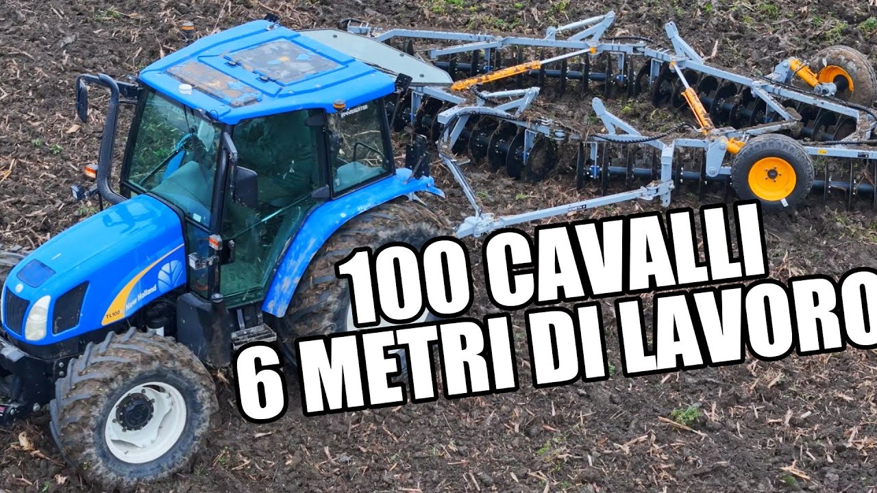 Prototipo dischiera 6 metri con 100 cavalli prova in campo