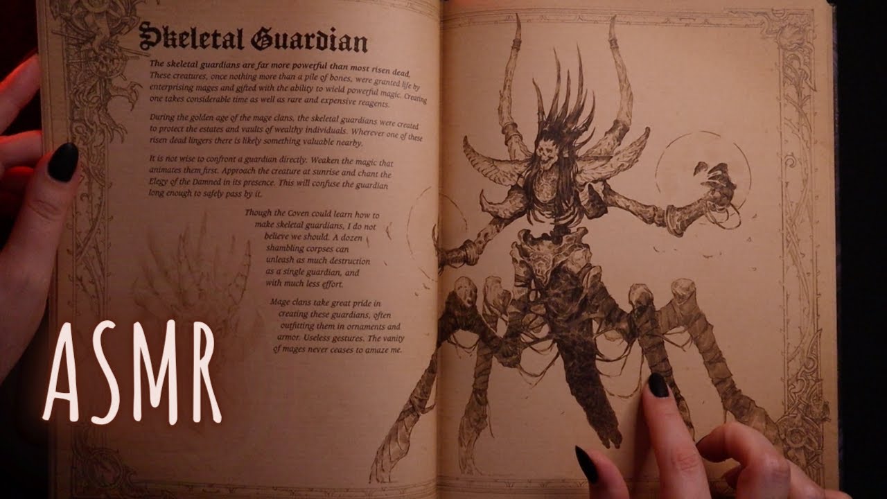 ASMR Gaming Books 📚 Whispered Reading 😴 Diablo III Book of Adria