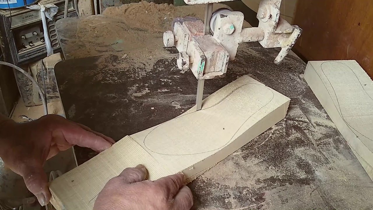 Elaboración  Plataforma de madera para calzado damas