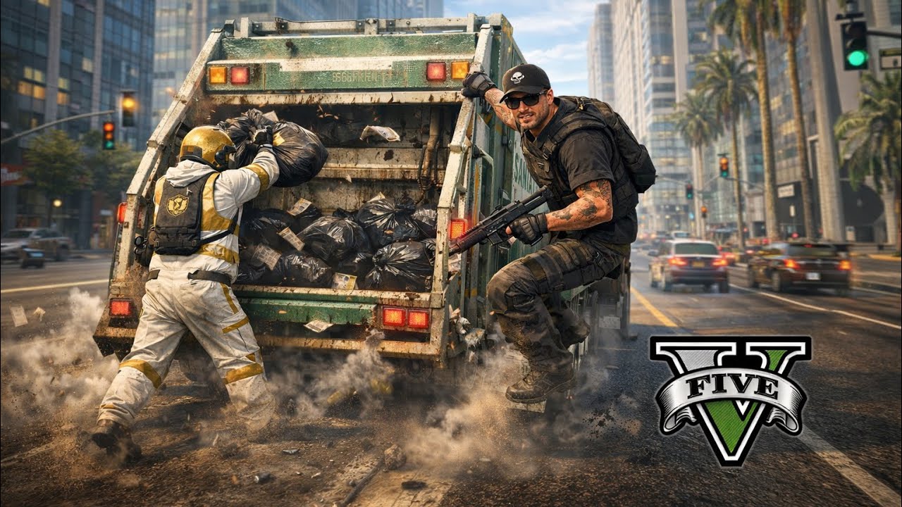 GtaV online : helping randoms pick up their trash