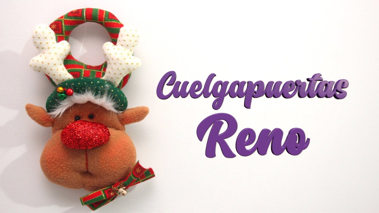 Cuelga Puerta Navideño: ¡DIY con un Adorable Reno!