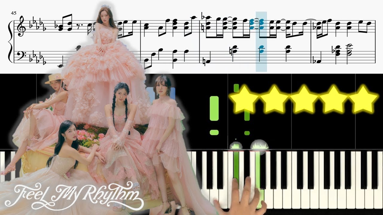 Red Velvet (레드벨벳) - Feel My Rhythm 🎹《Piano Tutorial》 ⭐⭐⭐⭐⭐