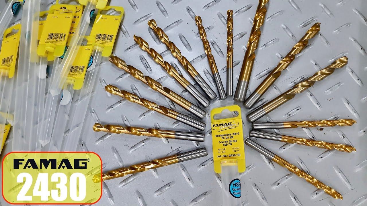 Mũi khoan hợp kim titanium dùng cho thép và inox. FAMAG Germany 2430