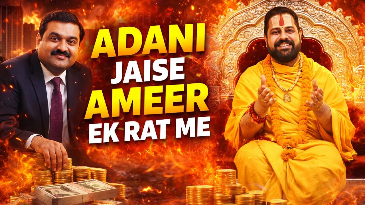 अड़ानी जैसे अमीर सिर्फ एक रात में 🤩
