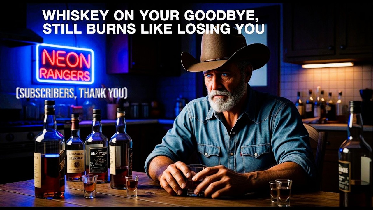 WHISKEY ON YOUR GOODBYE, STILL BURNS LIKE LOSING YOU - COUNTRY SONG II NEON RANGERS Ai