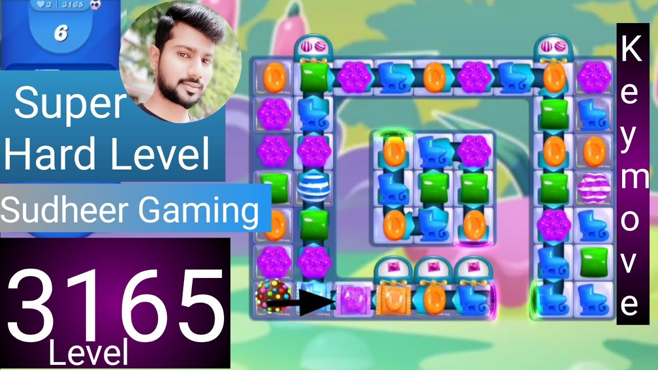 Candy crush saga level 3165 । Super Hard level । No boosters। Candy crush saga 3165 । Sudheer Gaming