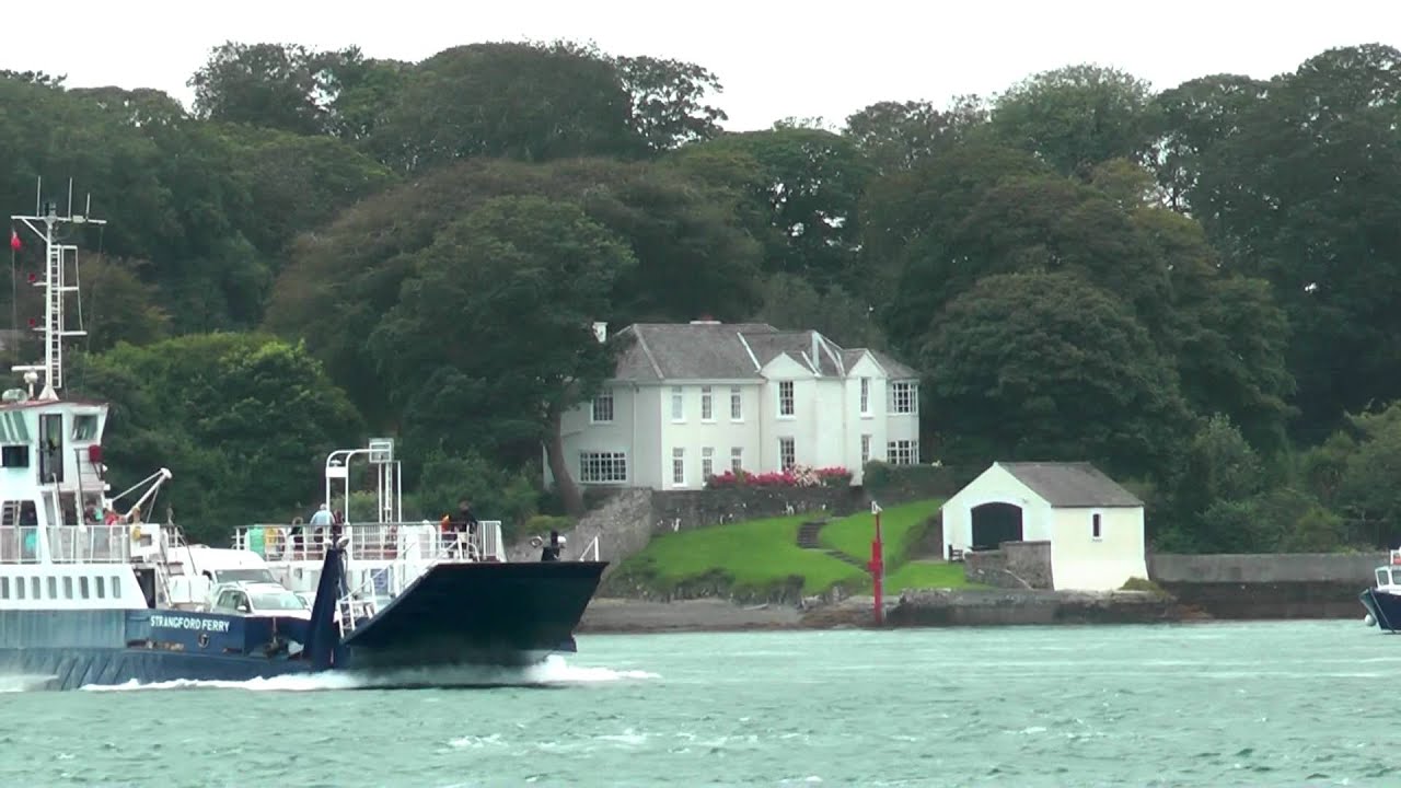 Strangford to Portaferry ferry, crossing Strangford Lough at the Narrows.