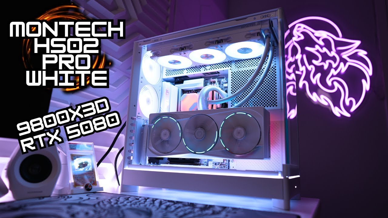 Montech HS02 Pro White Step-by-Step Guide on How To Build a Gaming PC 9800X3D + RTX 5080