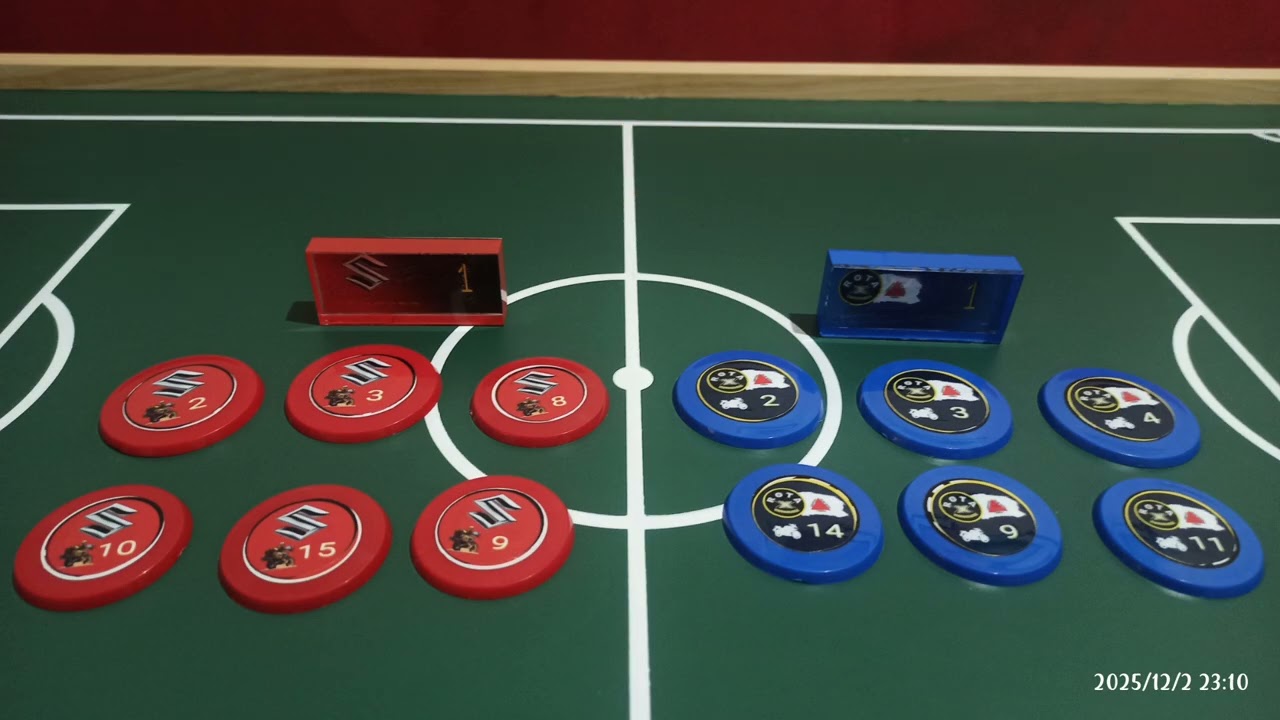 Treinando futebol de botão 