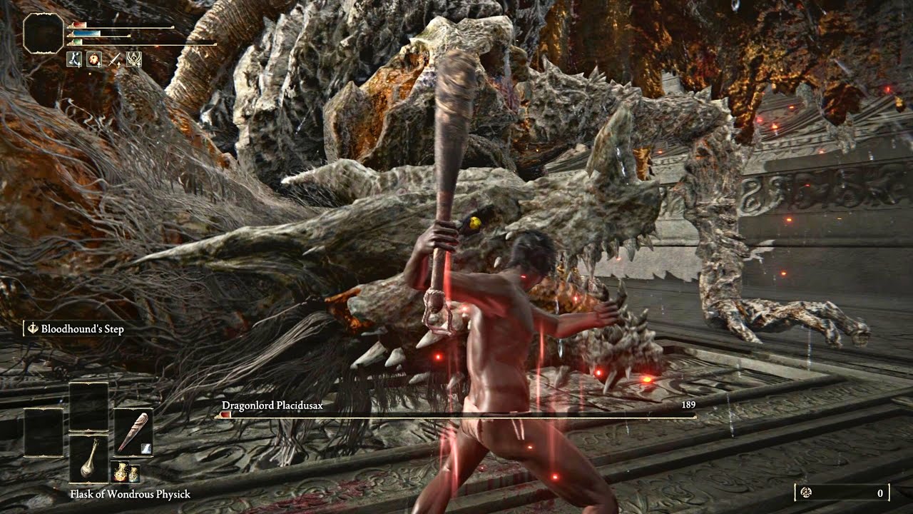 Elden Ring - Lvl1 Wretch VS Dragonlord Placidusax [Solo, No Damage]