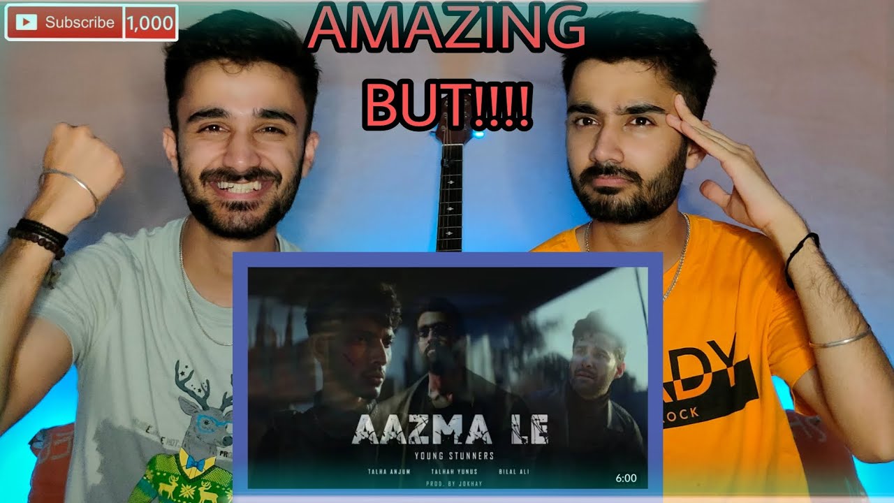 AAZMA LE reaction | Young Stunners | Indian Twins react to Pakistanis  | Talha Anjum | Talhah Yunus