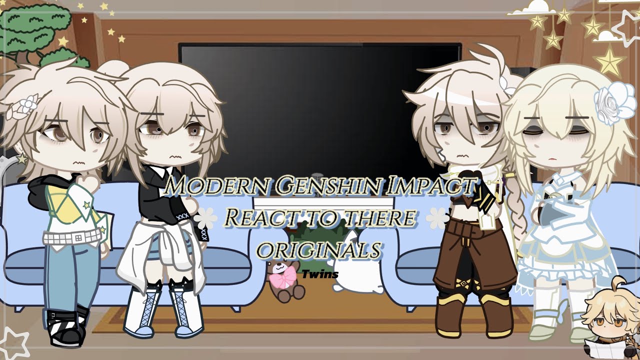 Modern Genshin Impact react to their Originals \\ Aether & Lumine // | Genshin Impact | pt 2/8