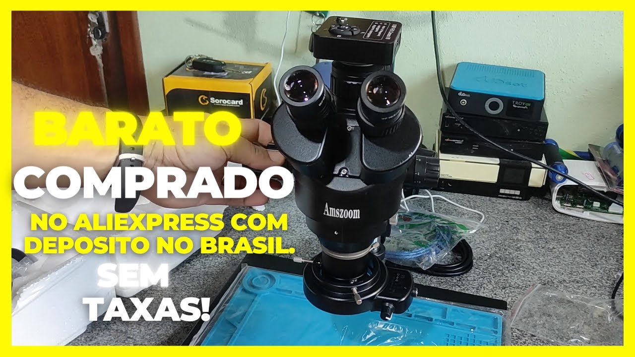 ✅COMPRAMOS O MAIS PODEROSSO E MAIS BARATO  MICROSCÓPIO TRINOCULAR DA INTERNET.