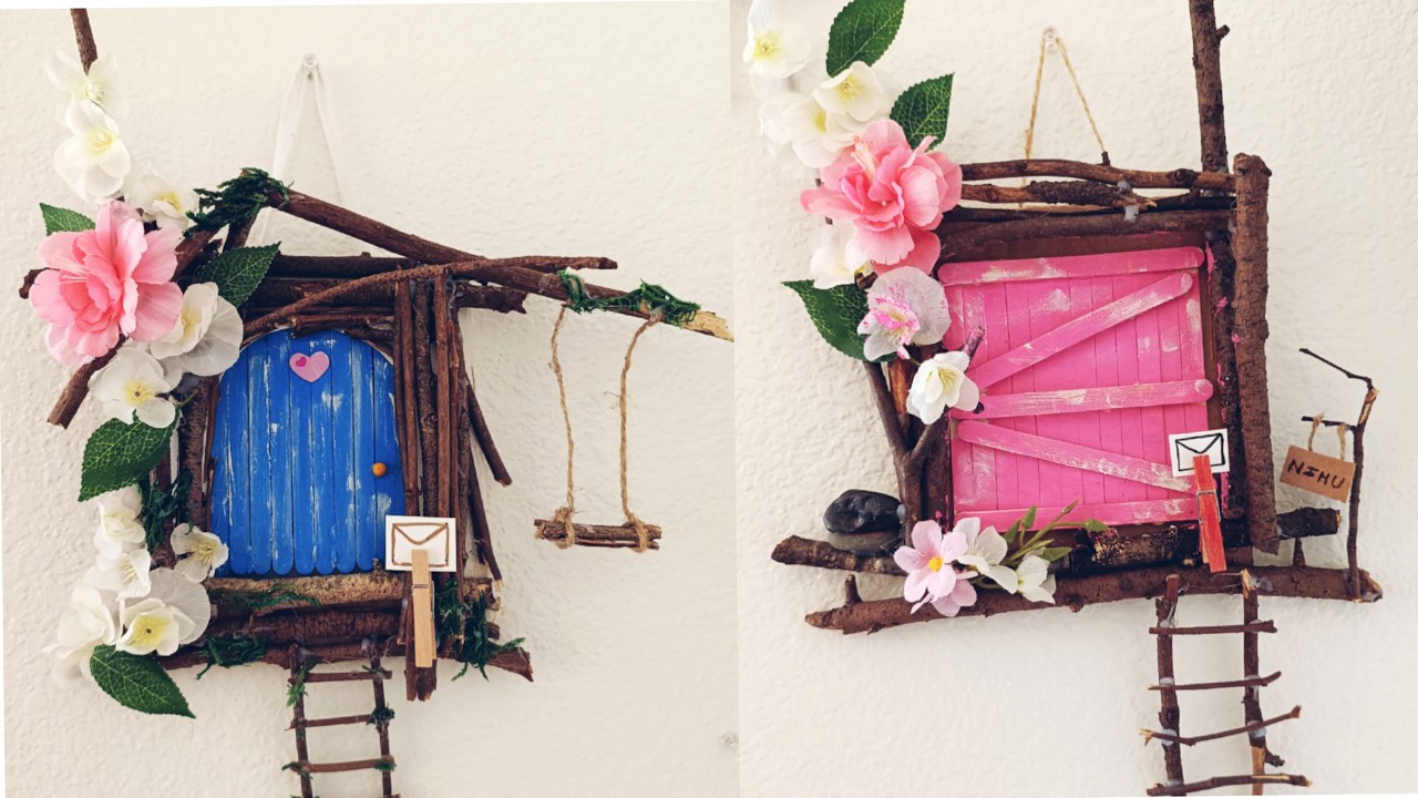 DIY Fairy House Door | Wooden Stick Craft Ideas