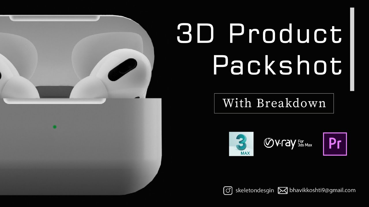 apple airpods pro product packshot | with Breakdown