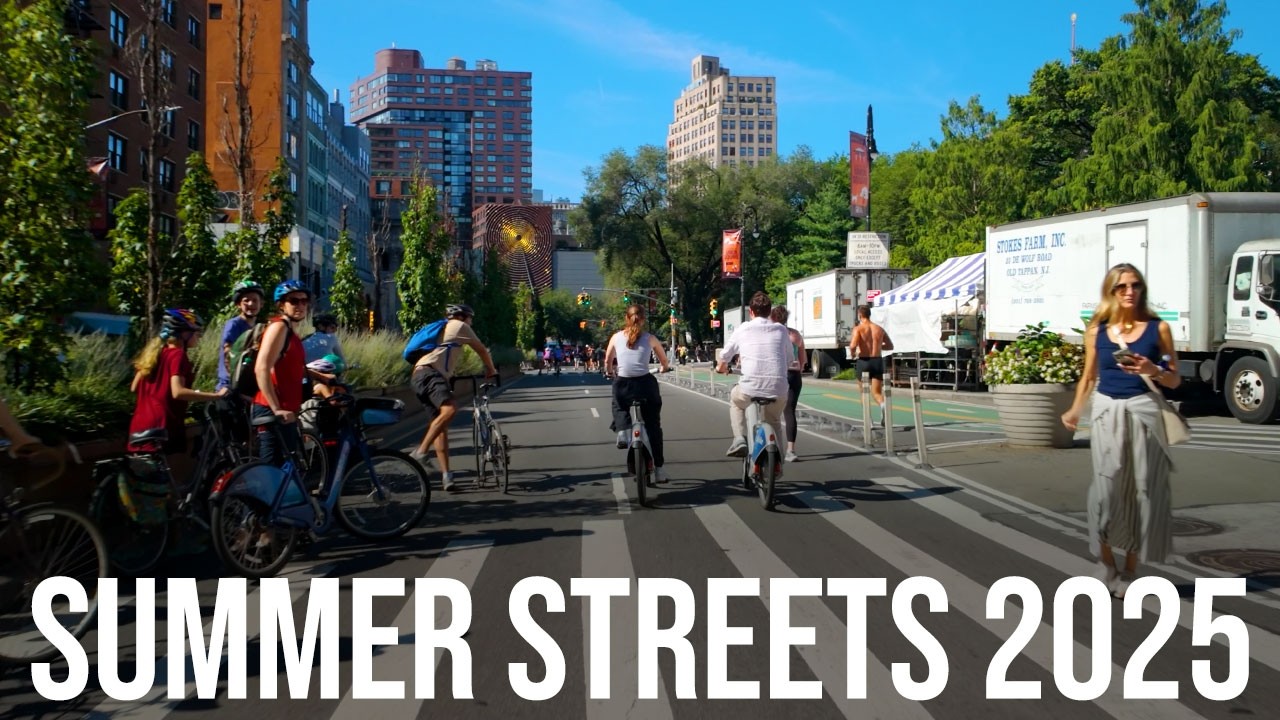 Summer Streets 2025 - Riding a CitiBike from Midtown to (almost) Brooklyn Bridge