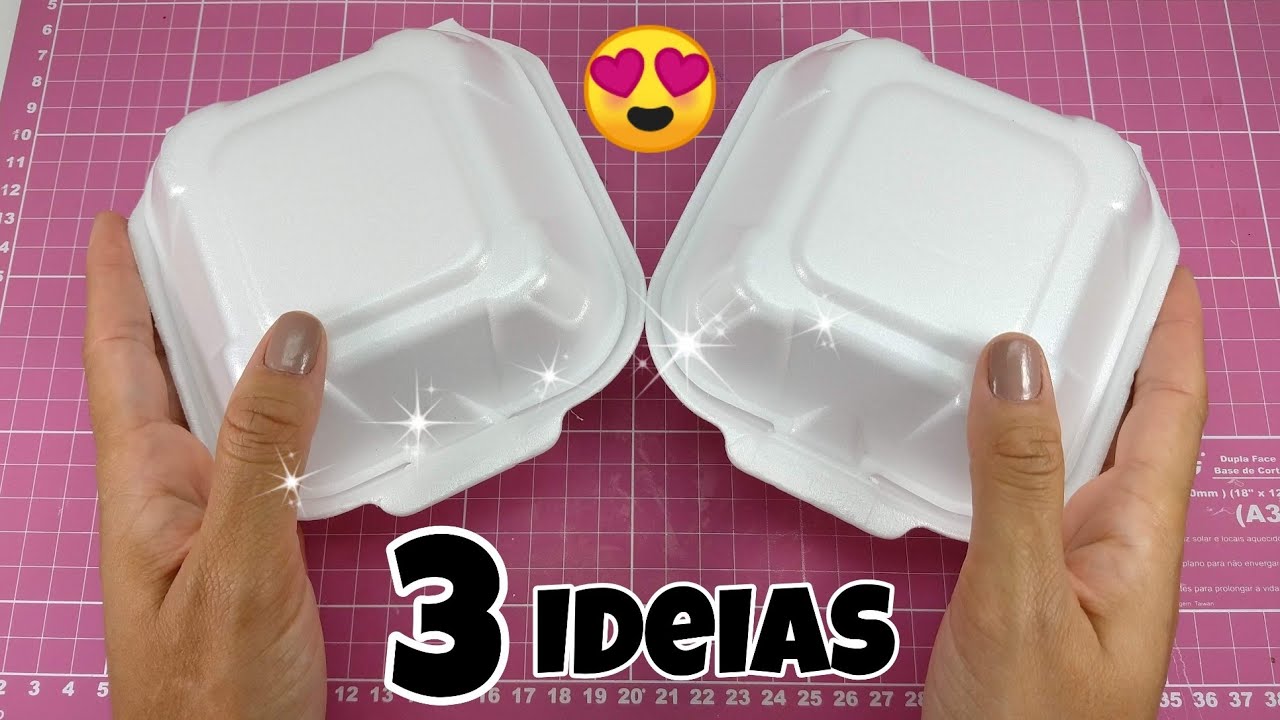 3 IDEIAS SENSACIONAIS COM BANDEJA DE ISOPOR ♥️