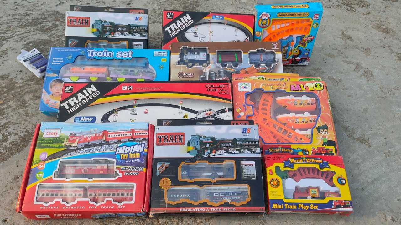 Biggest Train toy testing, 10 train Toy play set, Passanger train & Mall Gadi train